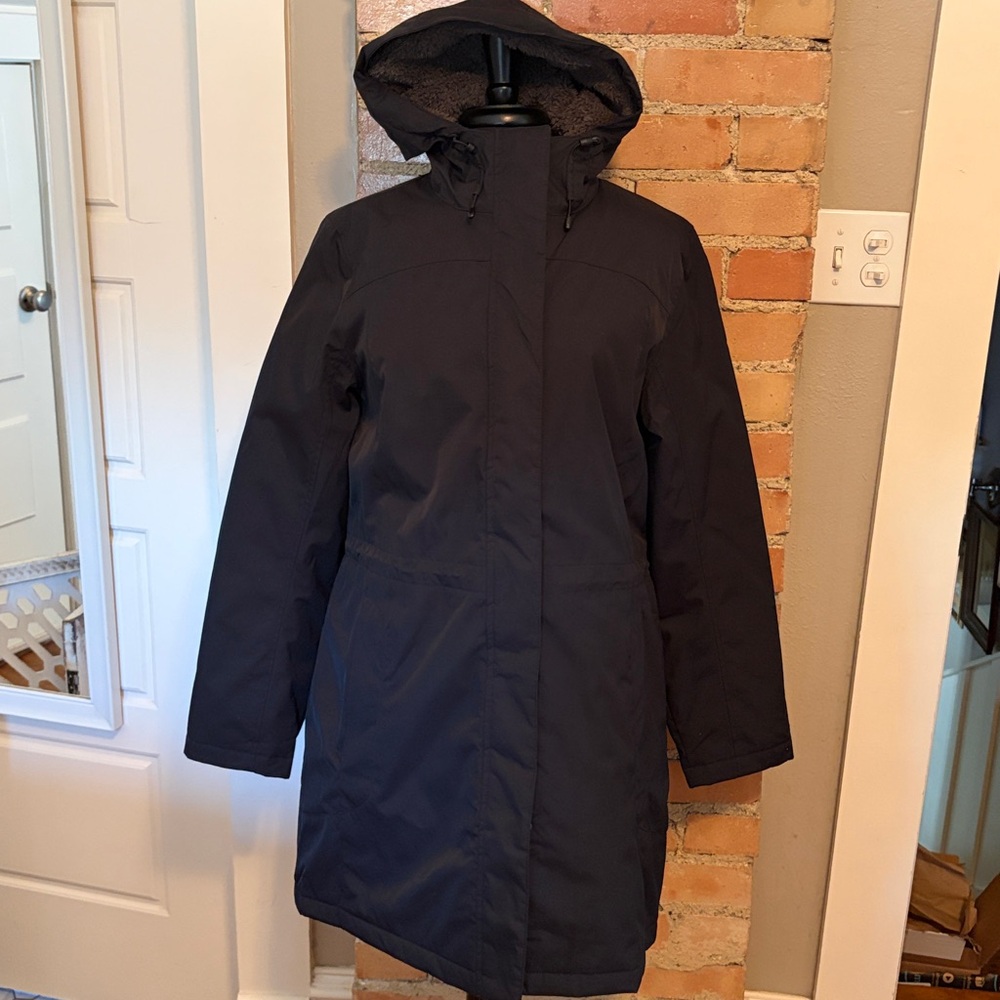 L.L. Bean Women’s Navy Insulated Raincoat Parka